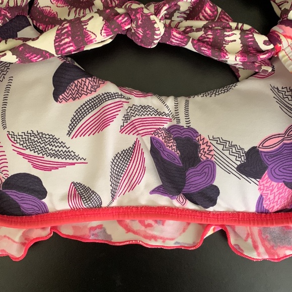 Maaji small bikini top Seahorse pink purple cross back Columbia s - Picture 14 of 14